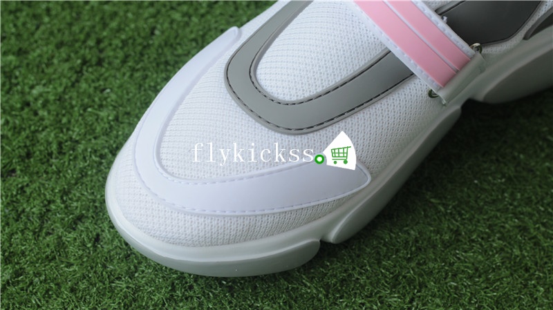 Prada 18SS Cloubust Sneaker Velcro WNS White Pink